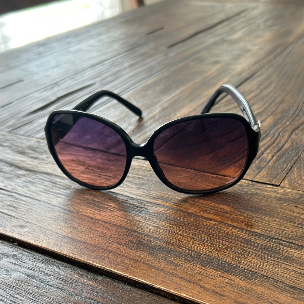 Tory Burch Women's Dark Brown Frame Sunglasses with Gradient Brown Lenses